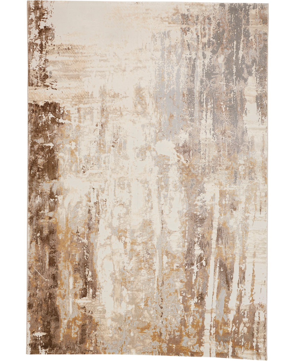 Shop Feizy Parker 3709f 7'9"x10' Area Rug In Tan,ivory