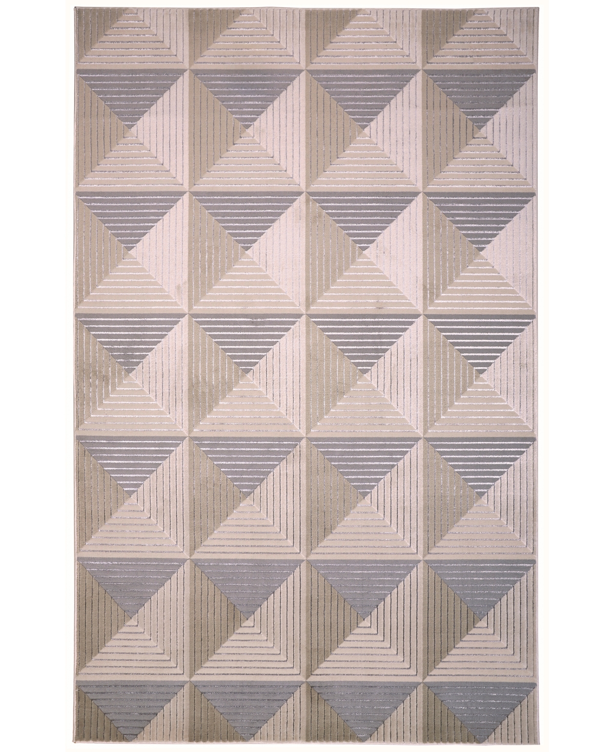 Feizy Micah 3044f 8'x11' Area Rug In Ivory,gray