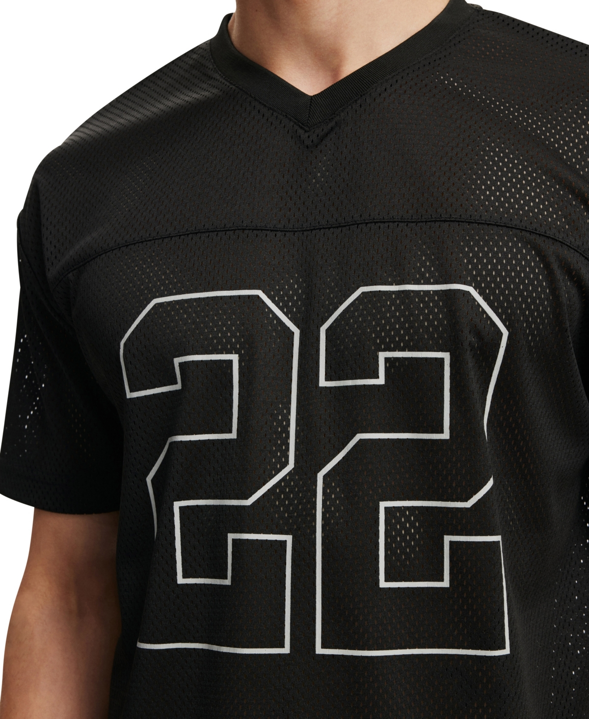 Cotton On Men's Football Jersey T-shirt -Tonal