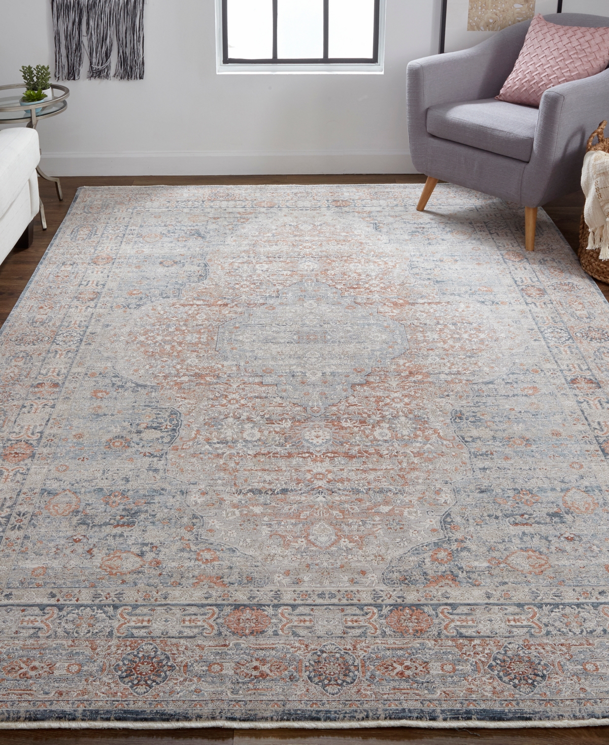 Feizy Marquette 3778f 2'x3' Area Rug In Gray,ivory