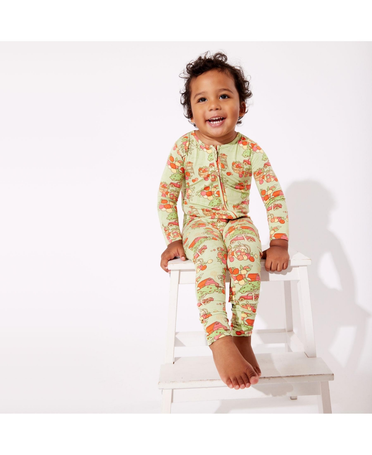 Bellabu Bear Baby Unisex BabyConvertible Footie Pajama - Apple orchard