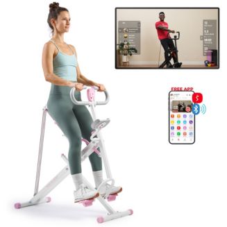 Sunny Squat Row And Ride Machine Reviews Sunny Health Fitness Pink
