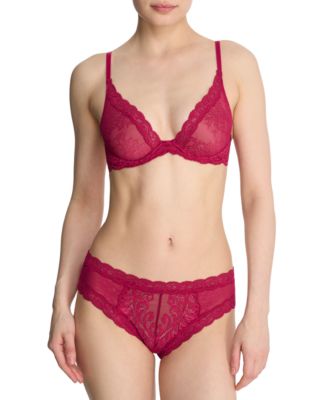 Feathers Low-Rise Sheer Hipster Underwear Lingerie 753023