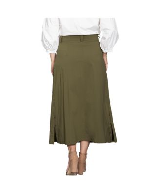 Women's A-Line Cargo Pocket Skirt