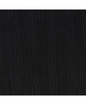 Women's Long Sleeve Reversible Cable Wrap Sweater