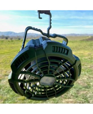 EcoBreeze Outdoor Adventure Fan with Integrated Lantern