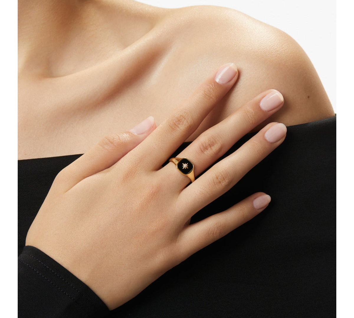 Ana Luisa Gold Signet Ring