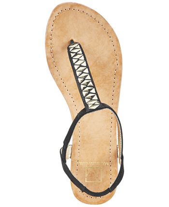 Material Girl - Sage T-Strap Flat Thong Sandals