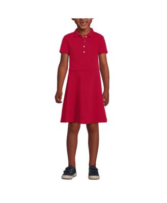 Big Girls Short Sleeve Interlock Polo Dress