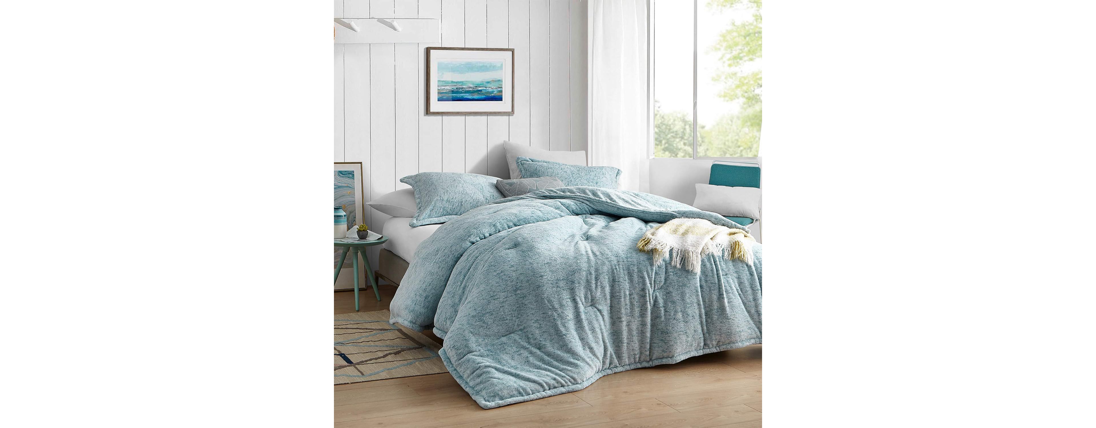 Coma Inducer Oversized King Comforter Set - Streaker - Smoke Blue