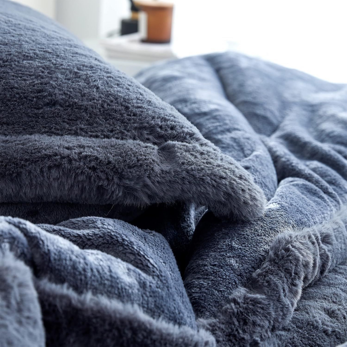 Coma Inducer Chunky Bunny Oversized Comforter Set -- Blue steel