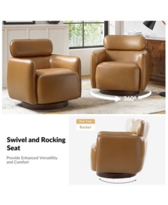 Adjustable Headrest Rick Modern Swivel Chair