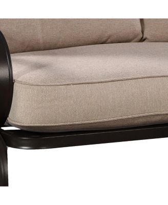 2 Pieces Patio Outdoor Cushioned Coffee Table Seat