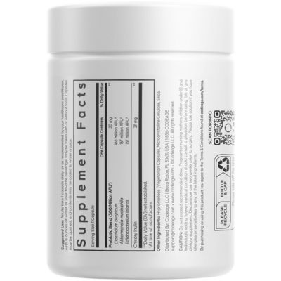 GLP-1 Probiotic+ - Live Probiotics Akkermansia, Clostridium, Bifidobacterium, Chicory Inulin Probiotic, Prebiotics & Postbiotics 90 Capsules