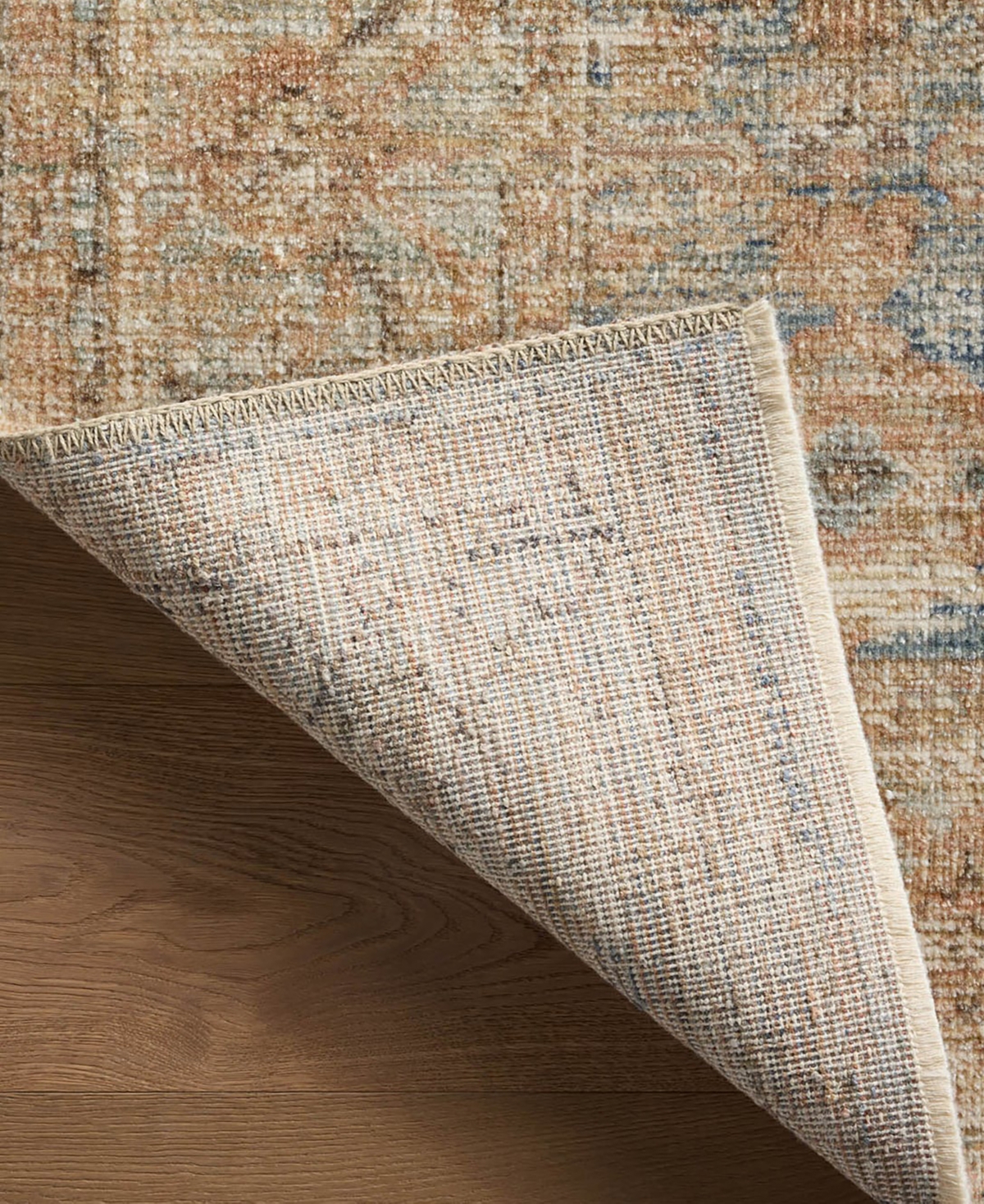 Loloi Heritage Her-15 6'x9' Area Rug In Ocean,sand