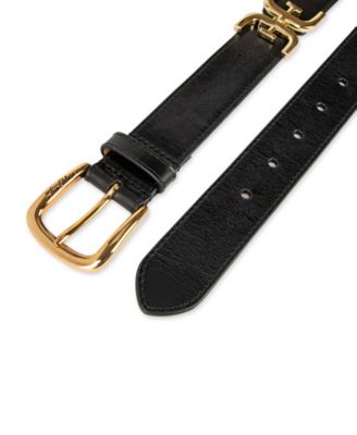 Women's Double-E Hip Links Leather Belt 