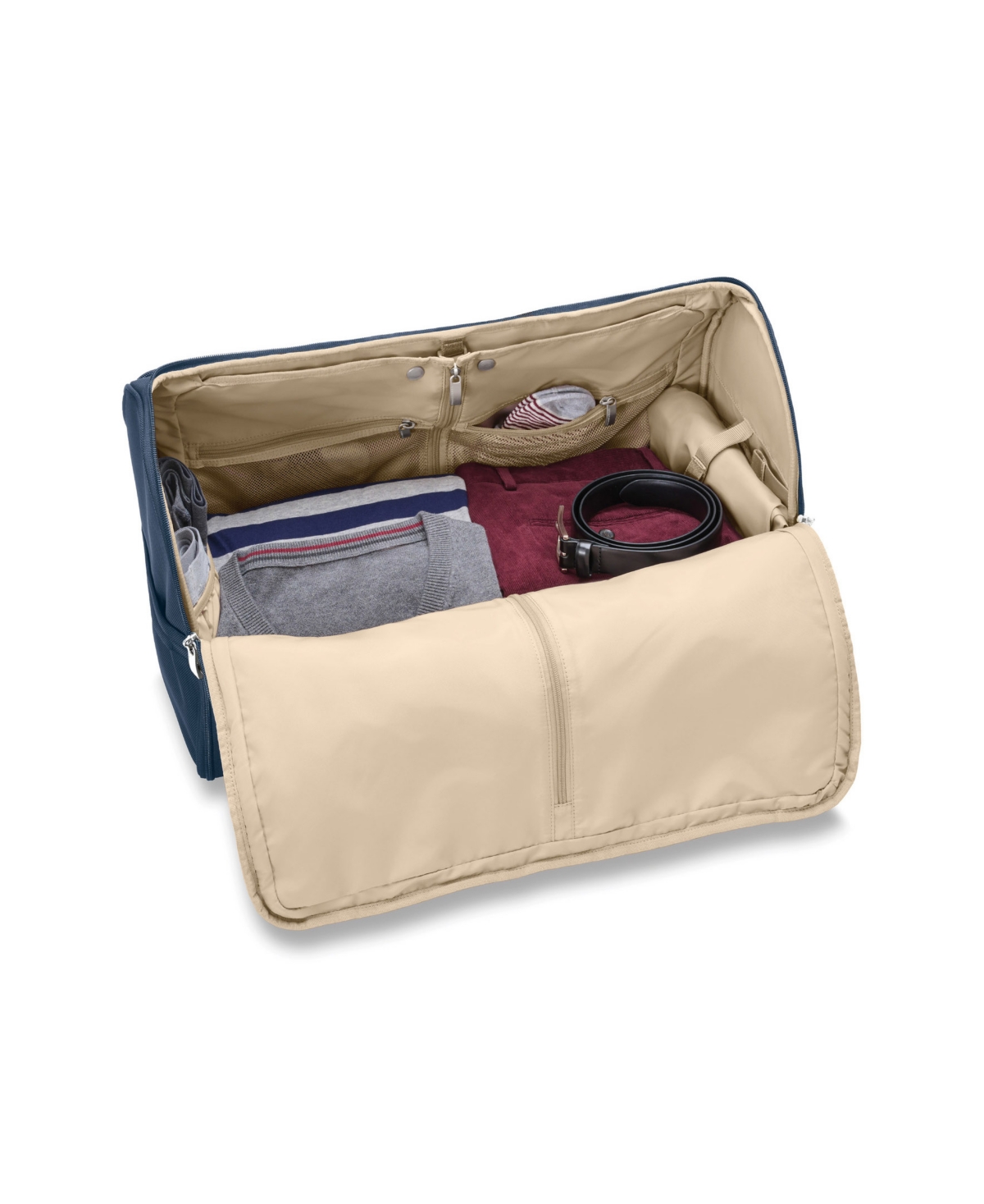 Briggs & Riley Baseline Garment Duffle In Blue