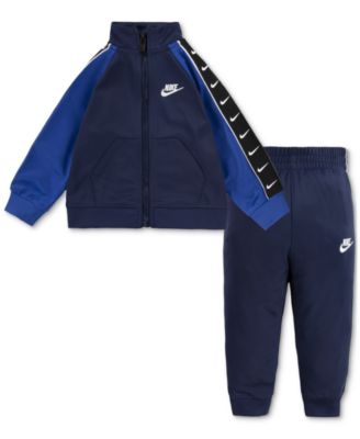 Nike baby online boys 2-piece tracksuit midnight navy