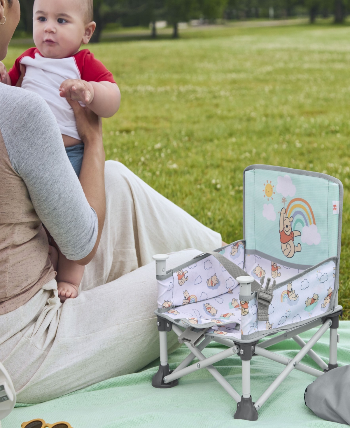 Bright Starts Baby Winnie The Pooh Pop Ân Sit Portable Booster Seat In Multi