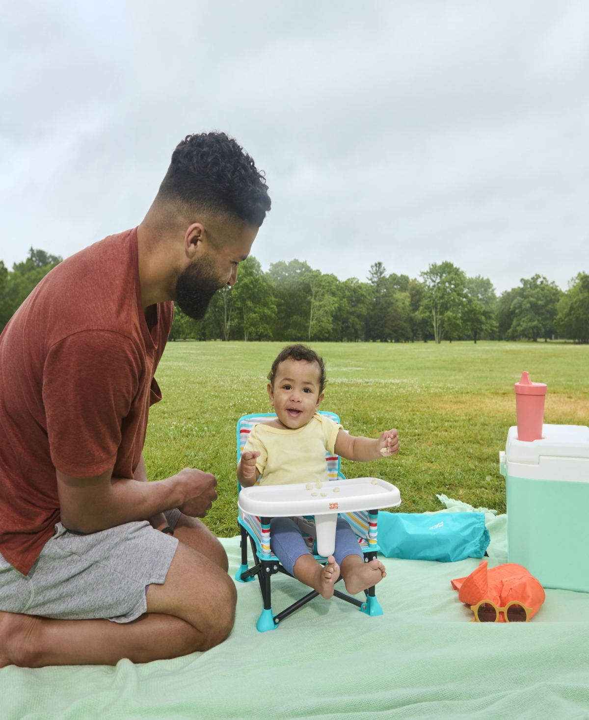 Shop Bright Starts Baby Mickey Mouse Pop Ân Sit Portable Booster Seat In Multi