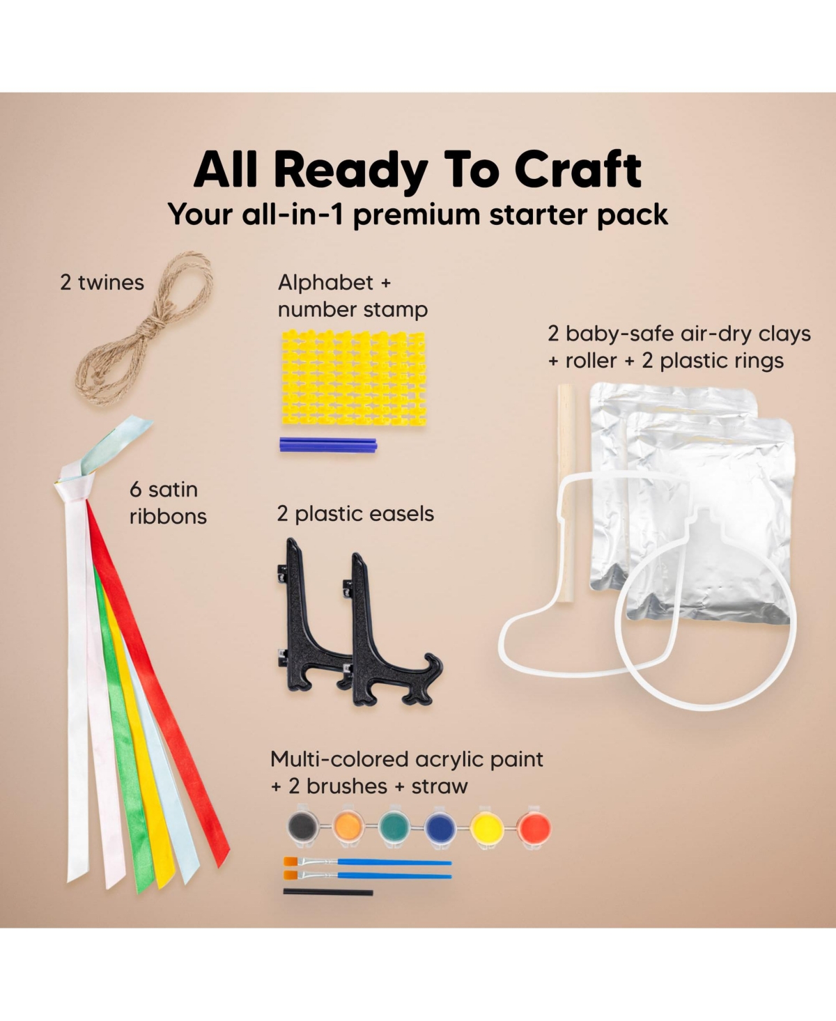 KeaBabies Trove Baby Hand and Footprint Kit, Dog Paw Print Kit, Handprint Ornament Kit for Babies, Boys, Girls, Newborns