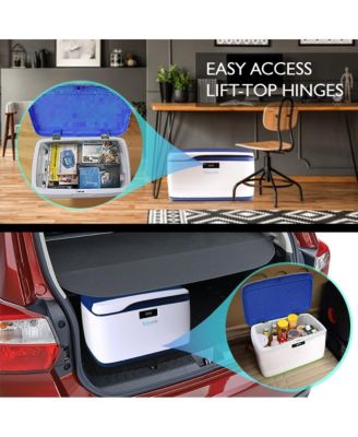 Security Locking Storage Container Bin, 8 Gallon Capacity