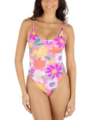 Juniors' Daisy Delight One-Piece Swimsuit