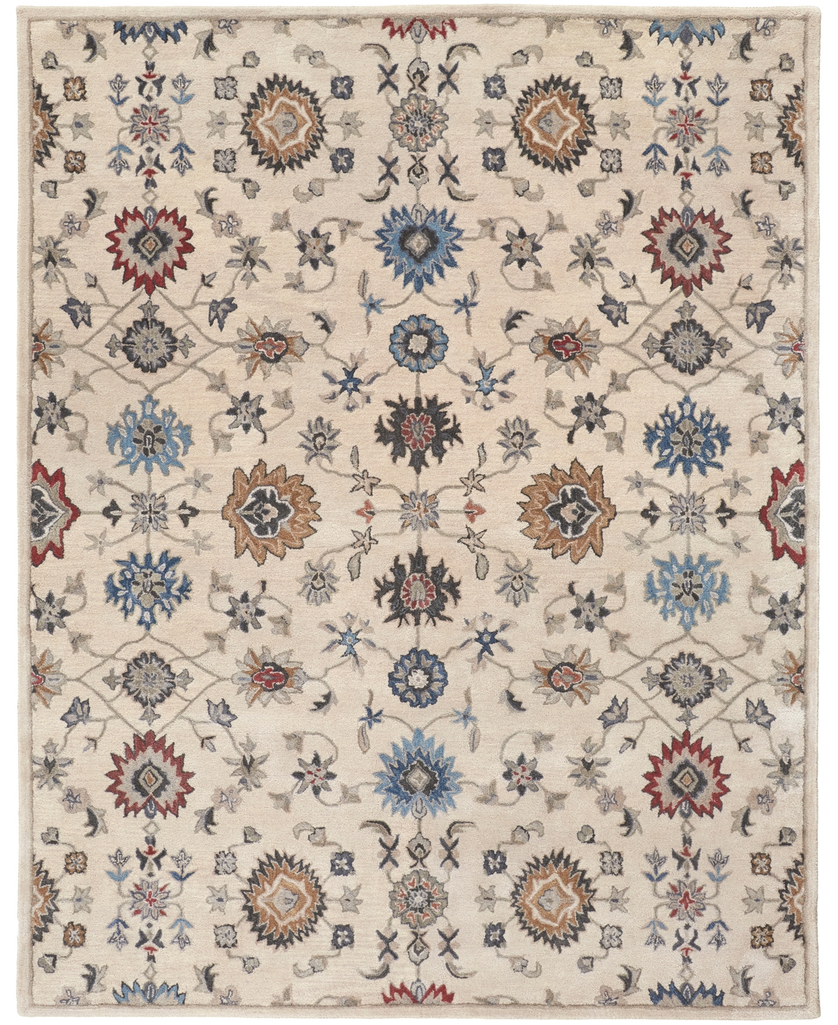 Feizy Rylan 8641f 4'x6' Area Rug In Ivory,blue