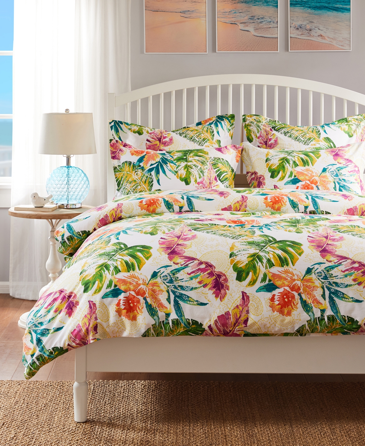 MACY'S TROPICS 2-PC. DUVET COVER SET, TWIN/TWIN XL 