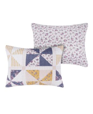 Pinwheel Posey Reversible 3-Pc. Quilt Set, King