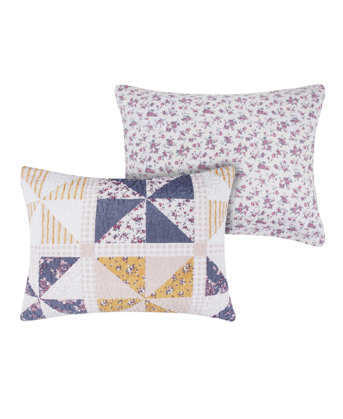 Greenland Home Fashions Pinwheel Posey Reversible 3-pc. Quilt Set, King In Peach