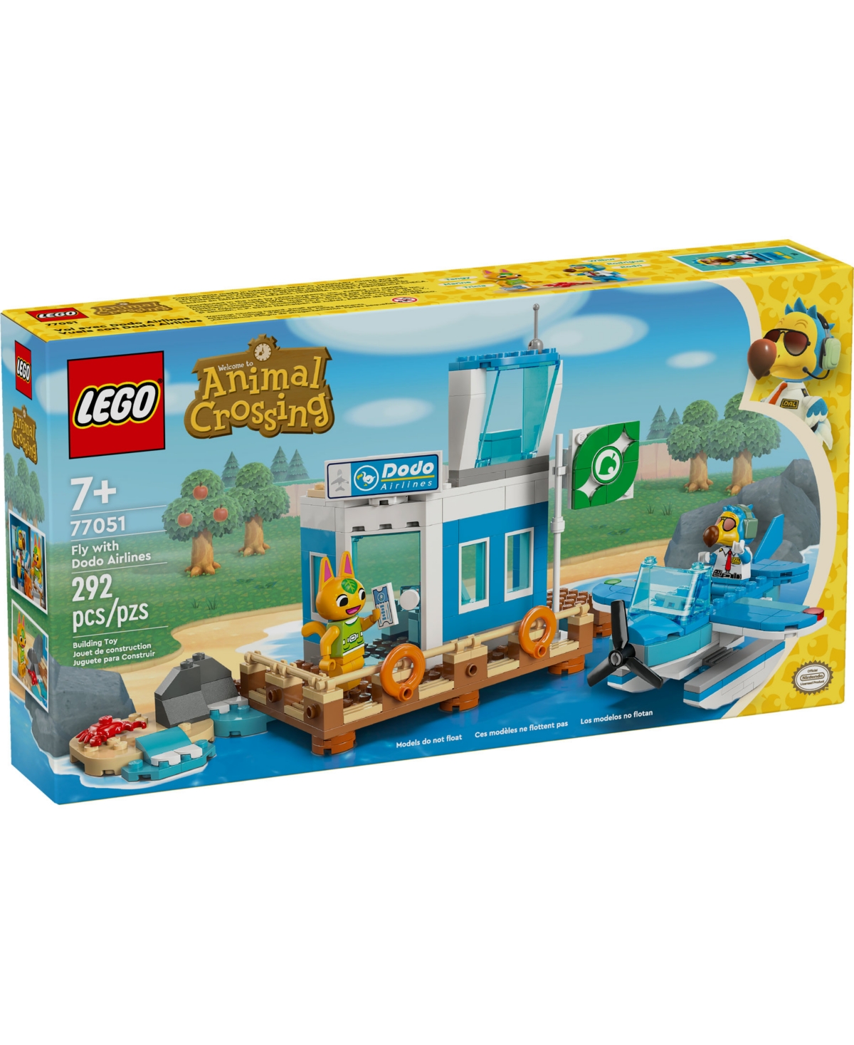 LEGO ANIMAL CROSSING FLY WITH DODO AIRLINES AIRPORT TOY 77051 