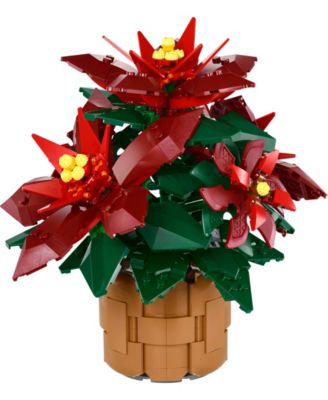 Icons Poinsettia Plant Decor Building Set 10370