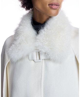 Women's Cashmere Cape with Buckle Detail
