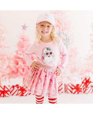 Baby Girls Retro Santa Christmas Tutu Skirt