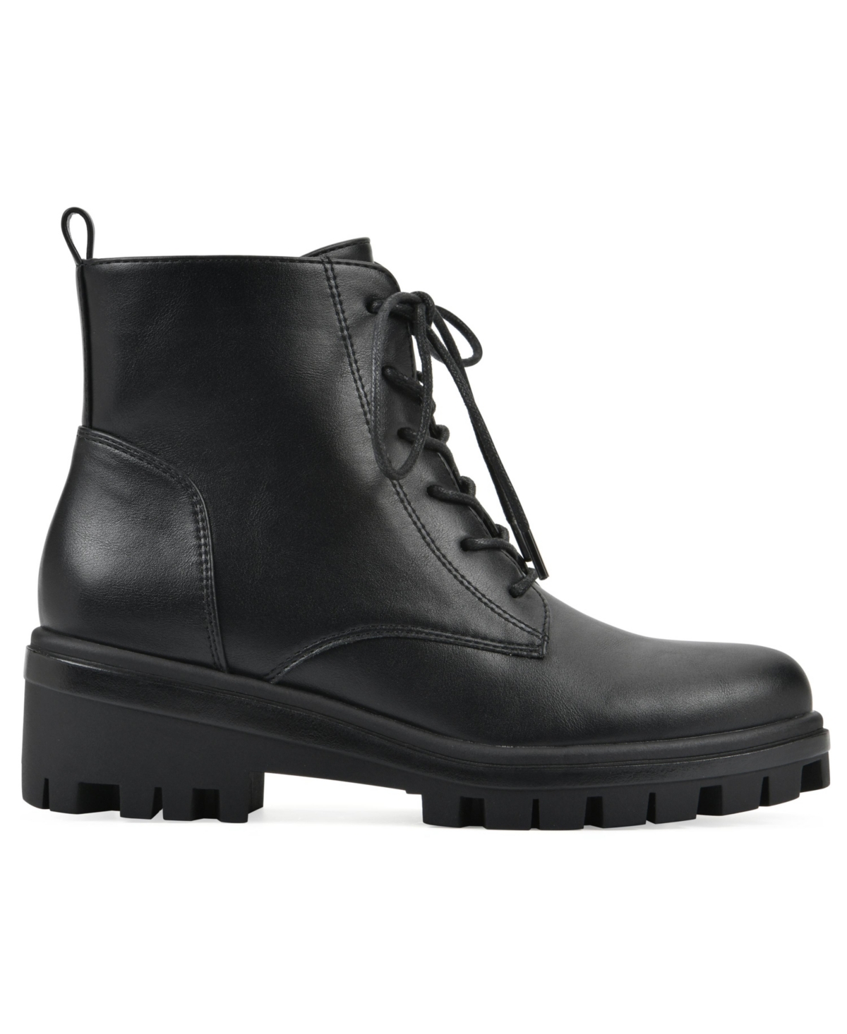 White Mountain Women's Tappy Lug Sole Combat Boots