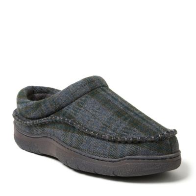 Men's Thompson Plaid Moccasin Toe Clog House Shoe Slipper