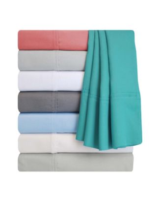 600 Thread Count Cotton Blend Solid Deep Pocket 3 Piece Sheet Set, Twin