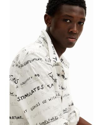 Men's Long-sleeve shirt with lettering
