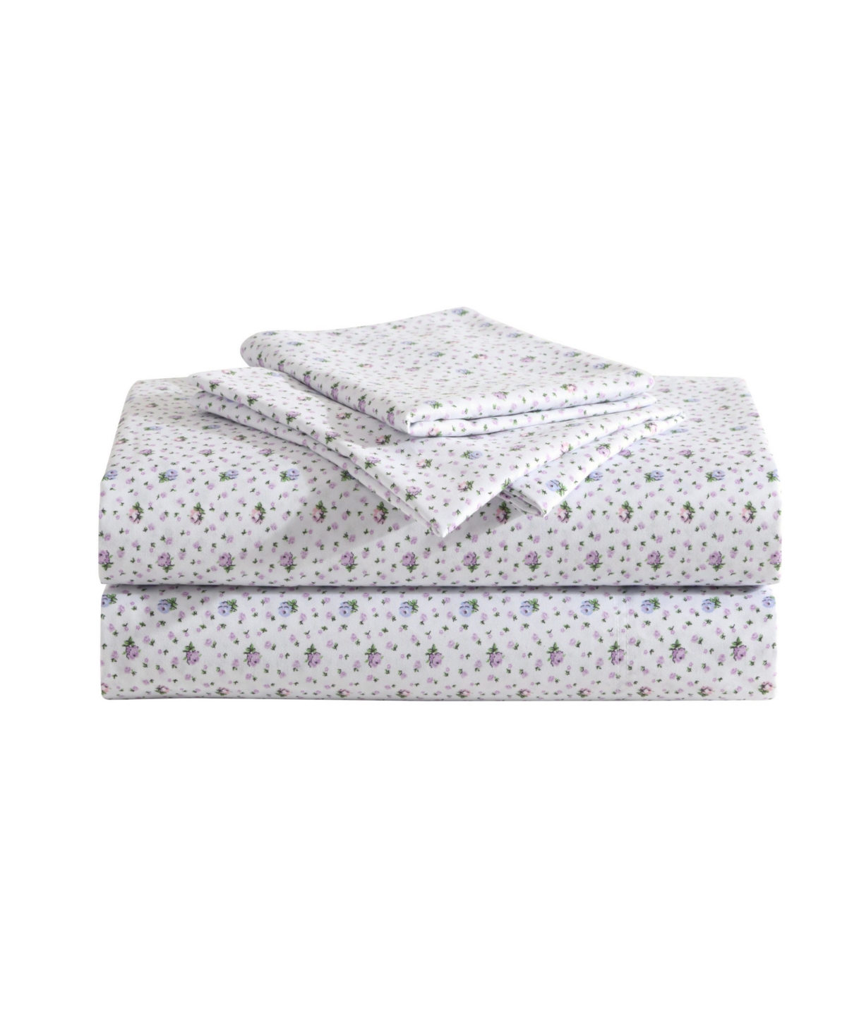 Betsey Johnson Printed Microfiber 3 Piece Sheet Set, Twin Xl In Floral Ditsy