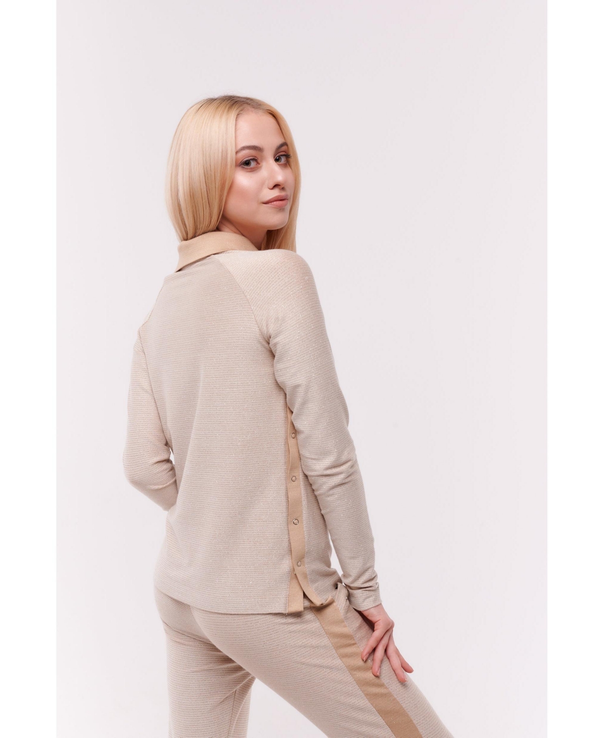 Sparkies Women's Charlotte Athleisure Charlotte Raglan Top- Cream