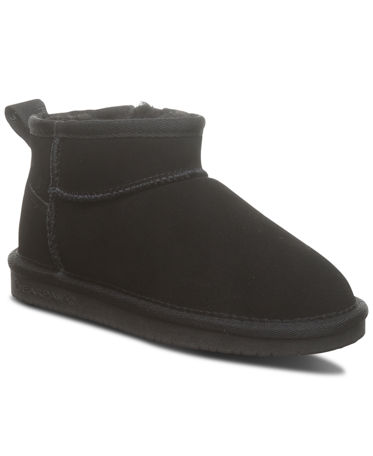 Shop Bearpaw Little Girls Kiara Winter Boots From Finish Line In Black
