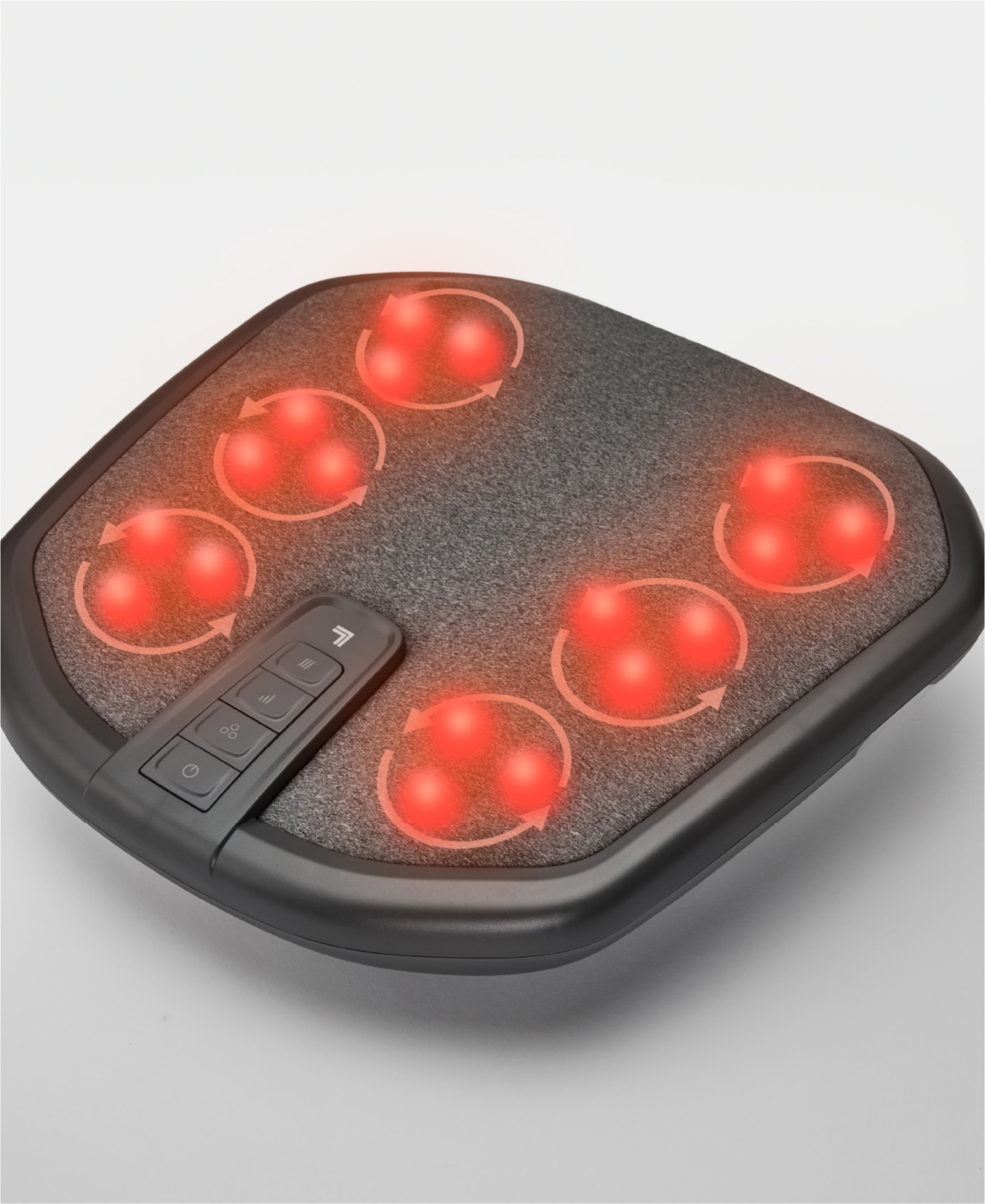 SHARPER IMAGE SHIATSU FOOT AND BACK MASSAGER WITH HEAT 