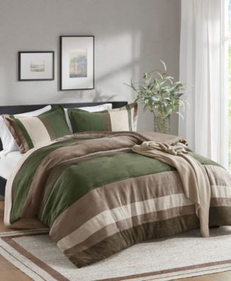 Boulder Stripe Micro Suede 2-Pc. Comforter Set, Twin/Twin XL