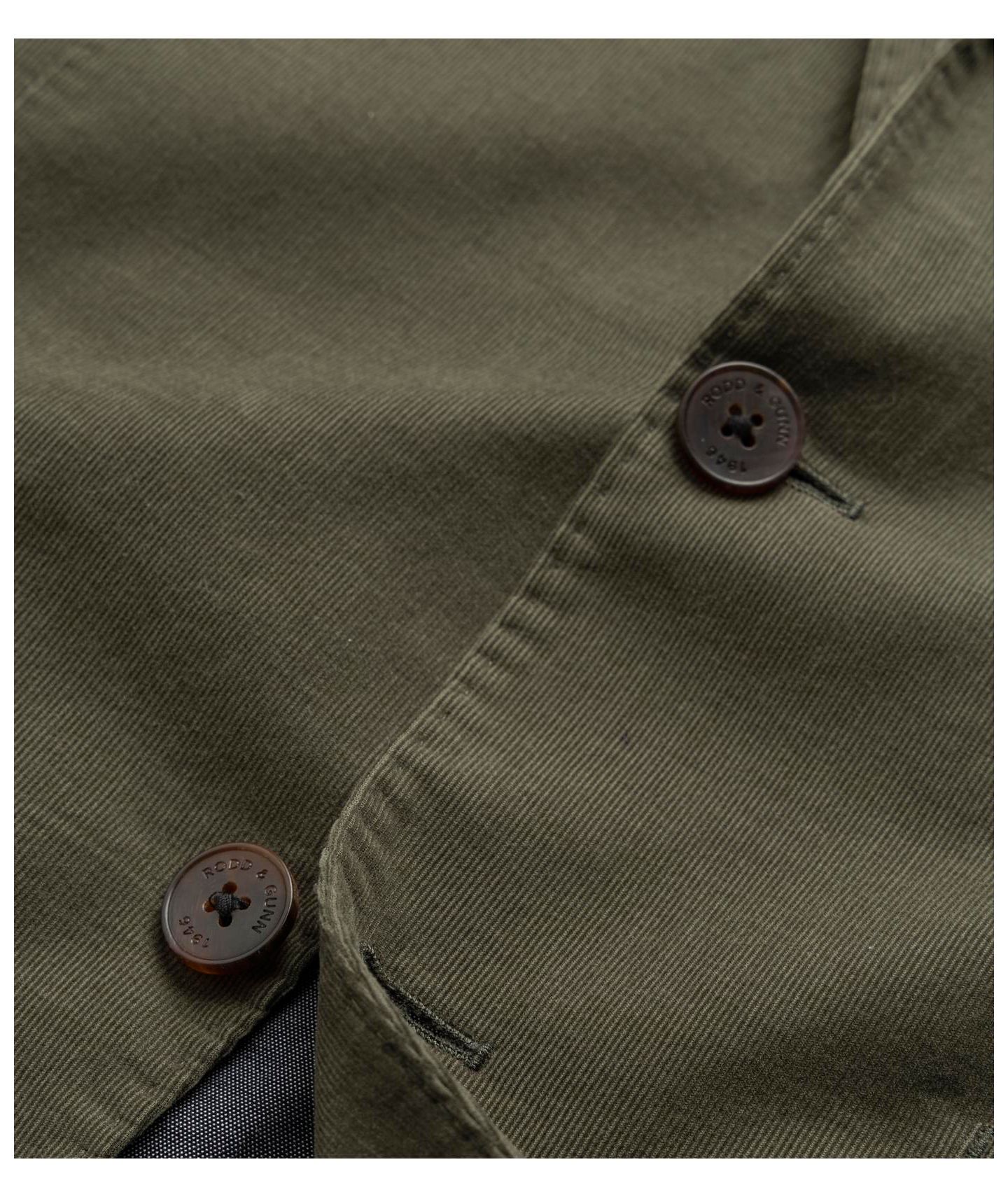 Мужская куртка Rodd & Gunn Saint Bathans Sports Fit, цвет: Мох зелёный — фото 4