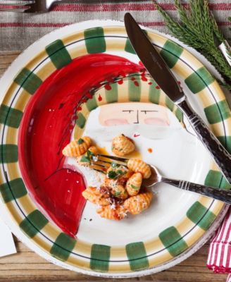 Old St. Nick Striped Hat 4 Piece Place Setting