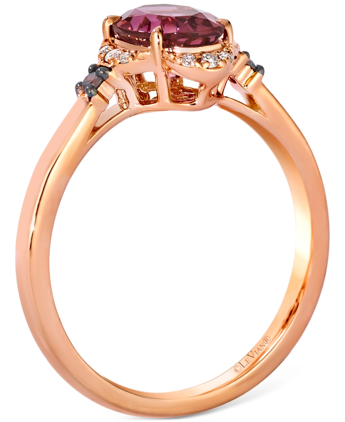Le Vian Passion Fruit Tourmaline (1-1/20 Ct. T.w.) & Diamond (3/8 Ct. T.w.) Ring In 14k Rose Gold In Gold