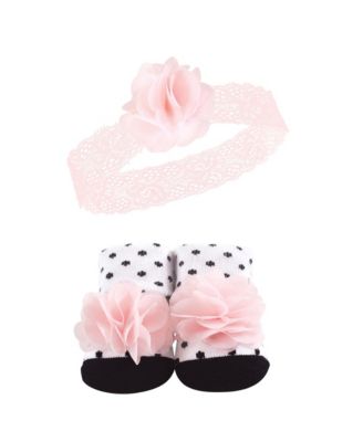 Baby Girls 10Pc Headband and Socks Set