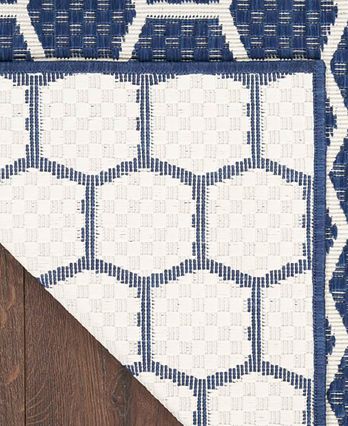 Nourison Home Twist Reversible Tws01 2'2"x8' Runner Area Rug In Navy