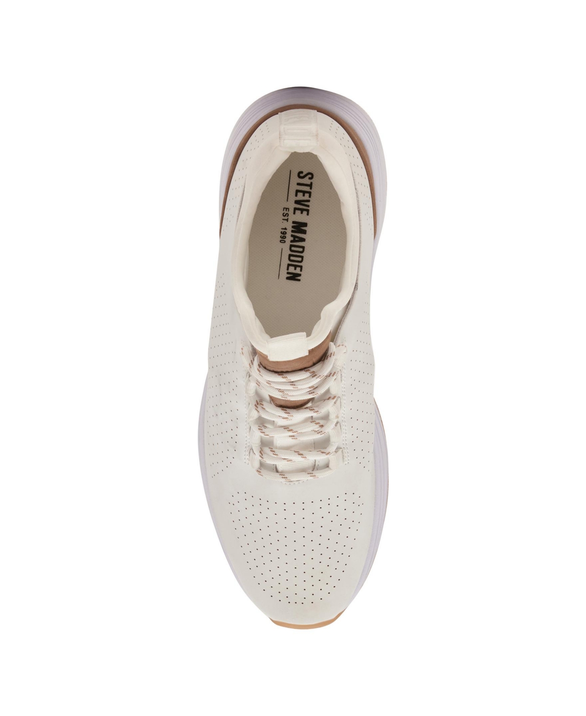 Shop Steve Madden Men's Sakkai Fashion Sneaker In Cream